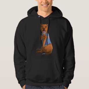 Veste À Capuche Pitbull I Love Mom Tattoo Dog Fête des mères 1