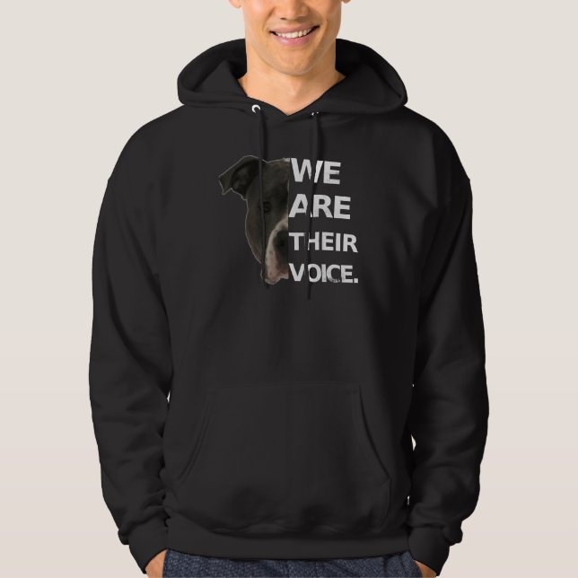 Veste À Capuche Pitbull Love Nous sommes leurs Amoureux de les chi (Devant)