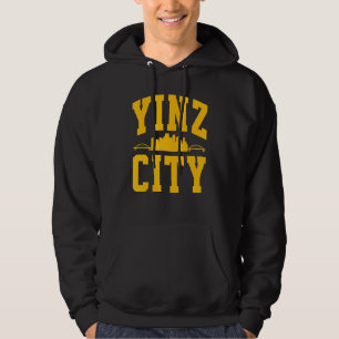 Veste À Capuche Pittsburgh Yinz Yinzer Ville d'Acier Horizon 412