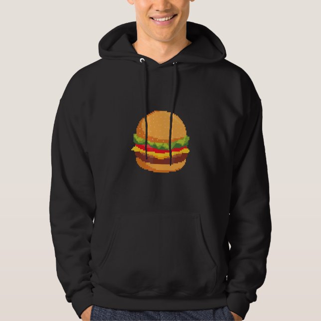 Veste À Capuche Pixel Burger (Devant)