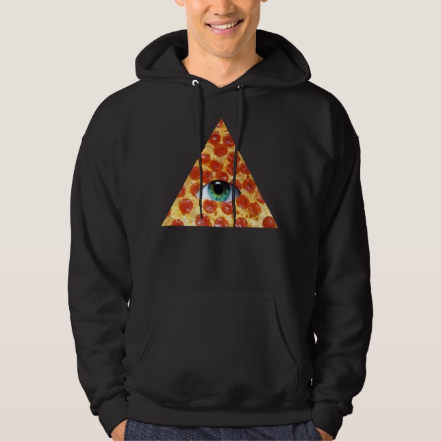 Veste À Capuche Pizza d'Illuminati (Devant)
