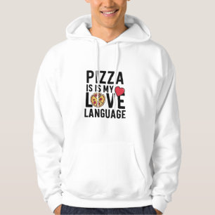 Veste À Capuche Pizza est ma langue d'amour