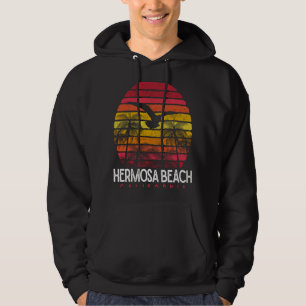 Veste À Capuche Plage Hermosa Californie CA Rétro Vintage 70s 90s
