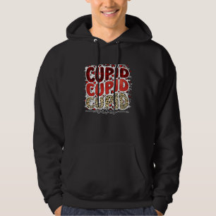 Veste À Capuche Plaid coloré léopard Cupidon Vibes Saint-Valentin