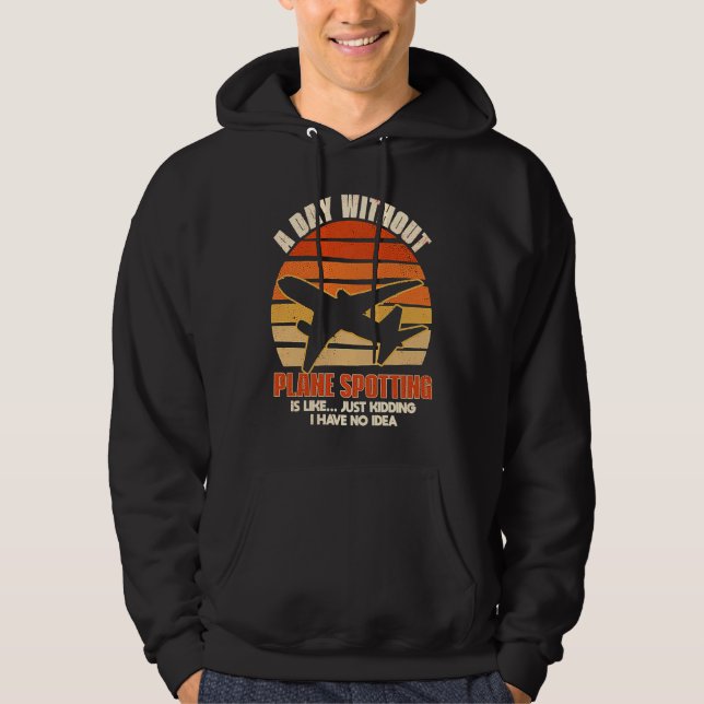 Veste À Capuche Plane Spotting Spotter Aircraft Airplane Fan Love  (Devant)