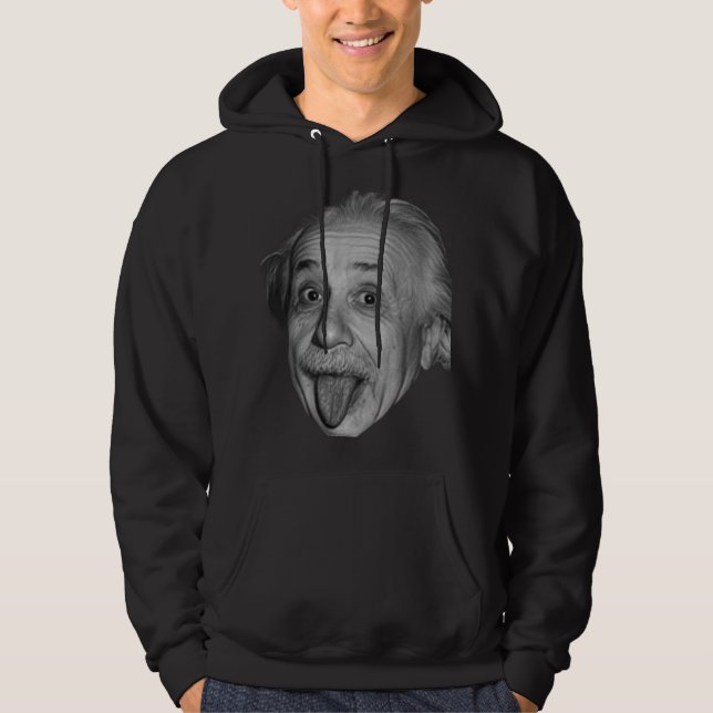 Veste À Capuche Playful Genius – Albert Einstein  (Devant)