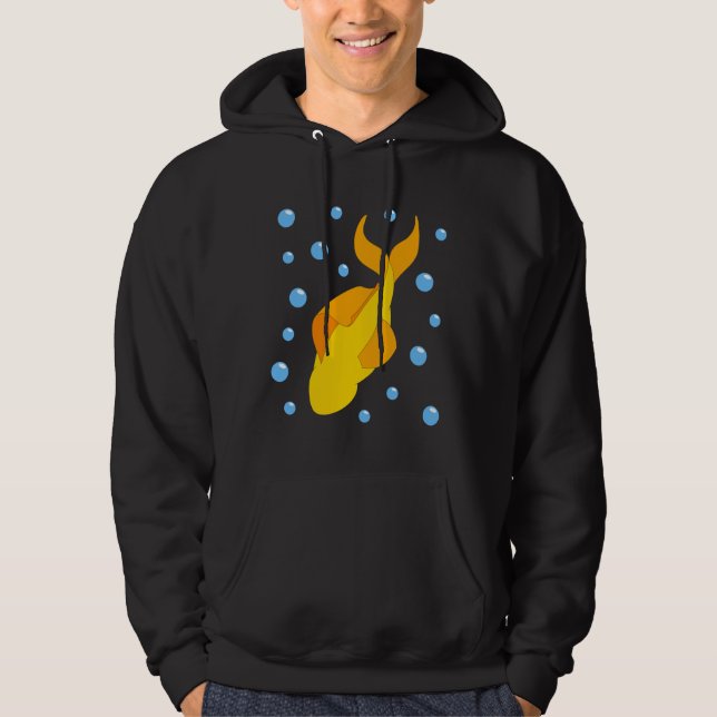 Veste À Capuche Plongée de poisson jaune (Devant)
