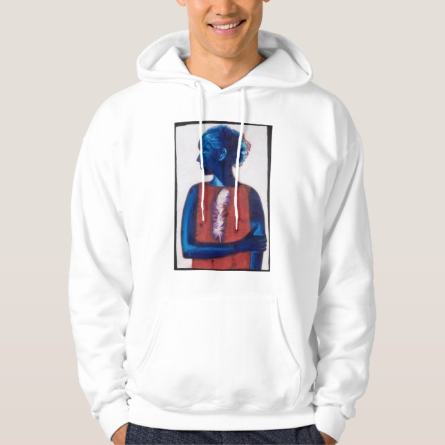 Veste À Capuche Plume blanche (Devant)