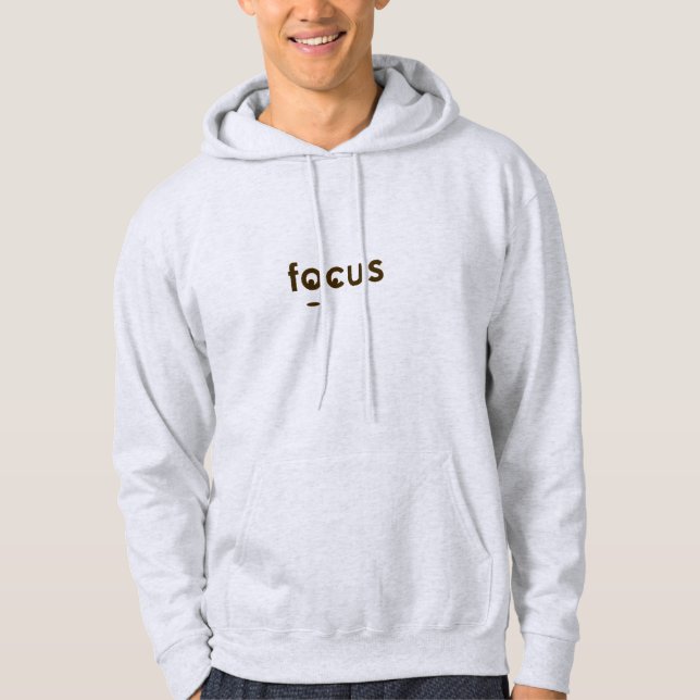 Veste À Capuche Plus de concentration, moins de temps (Devant)
