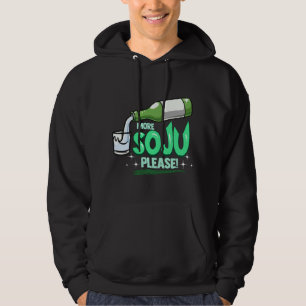 Veste À Capuche Plus de Soju S'il Vous Plaît Boisson Coréenne