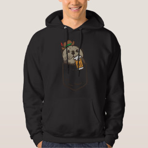 Veste À Capuche Poche de loutres de mer Boire Bière Animal Alleman