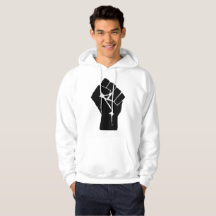Veste À Capuche Poing Noir Levé - Résistance Protestation