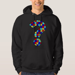 Veste À Capuche Point de question de l'autisme