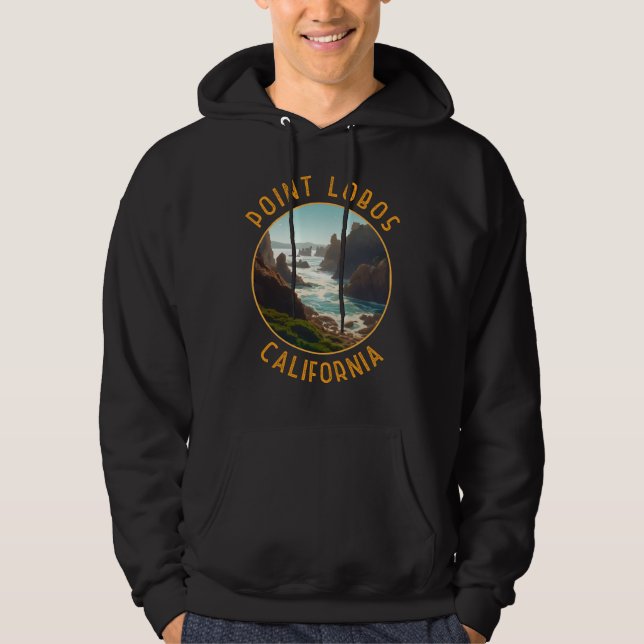 Veste À Capuche Point Lobos Californie Cercle désorganisé (Devant)