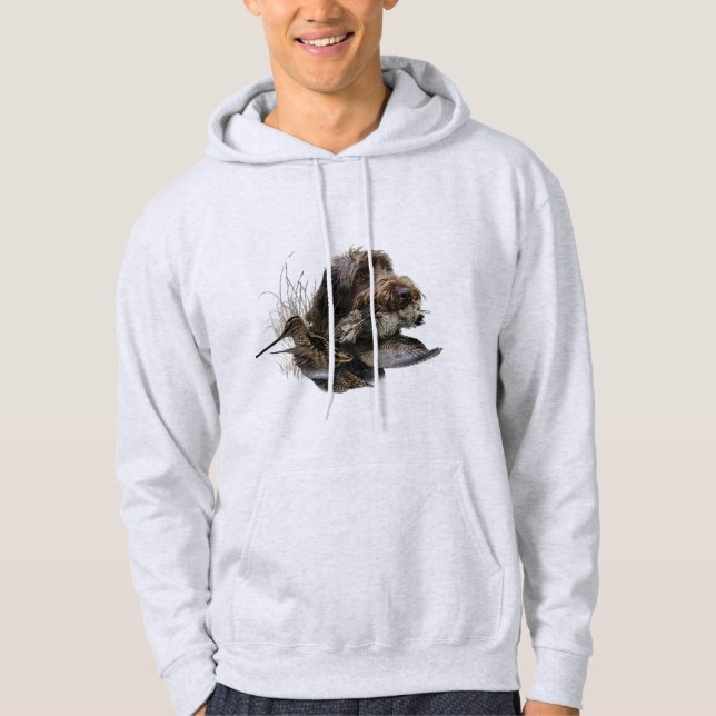 Veste À Capuche Pointeur À poils durs allemand (Devant)