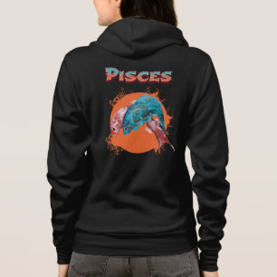 Veste À Capuche Poissons Zodiaque Horoscope Signe d'Eau Astrologie