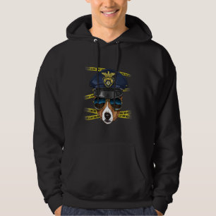Veste À Capuche Police Officier Africain Basenji PD Scène de crime