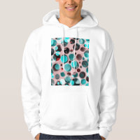 Polka point aquarelle, motif abstrait.