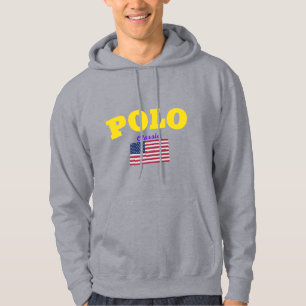 Veste À Capuche POLO Classic America Club USA Drapeau True Tee