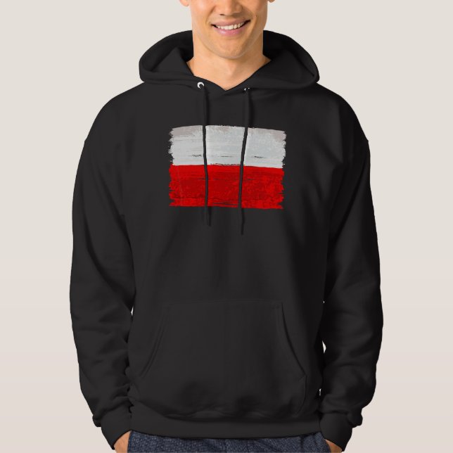 Veste À Capuche Pologne Drapeau Pologne (Devant)
