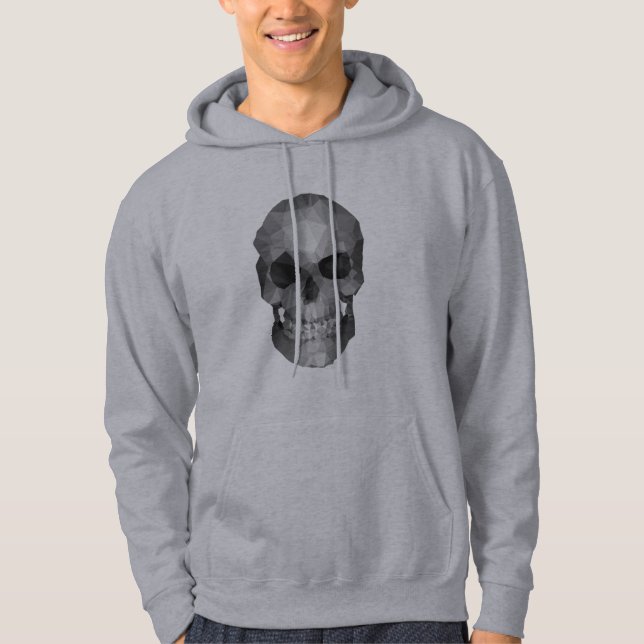 Veste À Capuche Polygons skull (Devant)