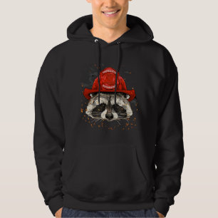 Veste À Capuche Pompier Raccoon Service d'incendie Pompier Trash