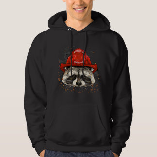 Veste À Capuche Pompier Raccoon Service d'incendie Pompier Trash