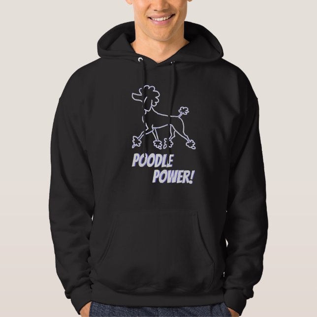 Veste À Capuche Poodle Power ! (Devant)