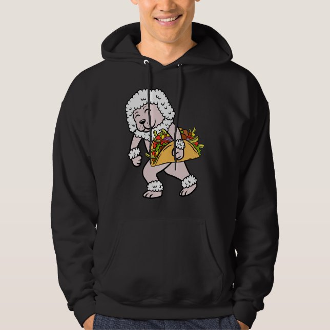 Veste À Capuche Poodle Taco Lover (Devant)