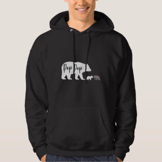 Veste À Capuche Pop Pop Bear Sensibilisation sur l'autisme Love Su