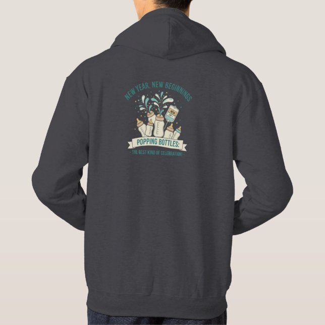 Veste À Capuche Popping Bottles for The New Year T-Shirt (Dos)