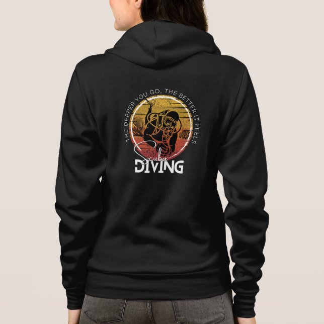Veste À Capuche Portez votre hobby extrême, Plongée sous-marine (Dos)