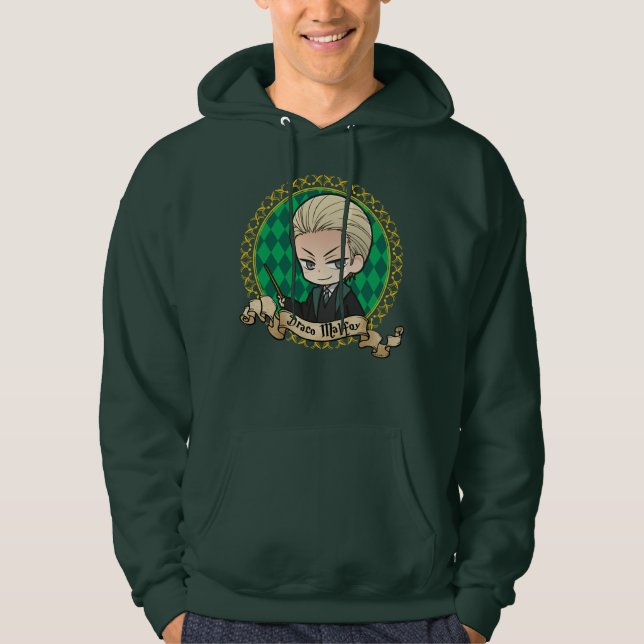 Veste À Capuche Portrait d'Anime Draco Malfoy (Devant)