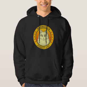 Veste À Capuche Portrait de chat de la forêt norvégienne