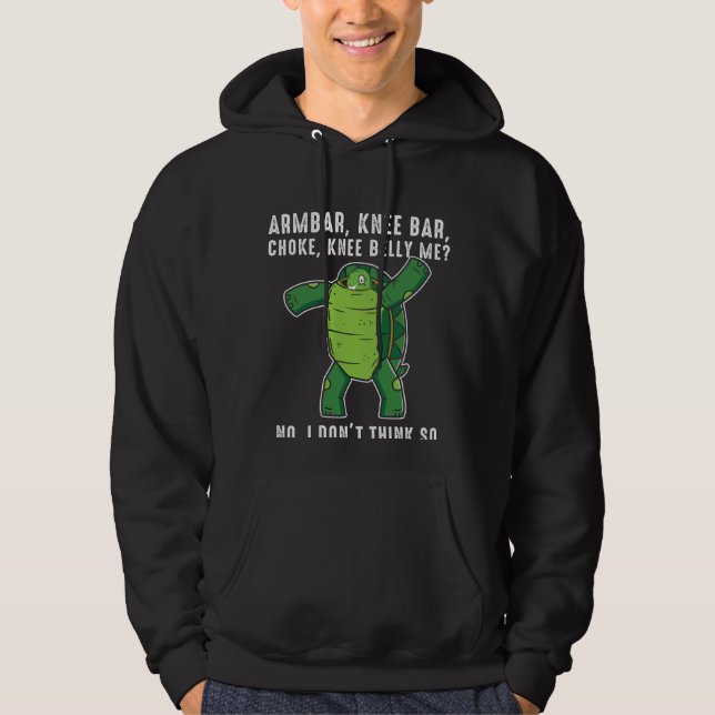 Veste À Capuche Position de défense du Jiu jitsu BJJ Turtle (Devant)