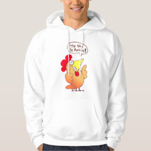 Veste À Capuche Poulet drôle peu de poulet T de bande dessinée d