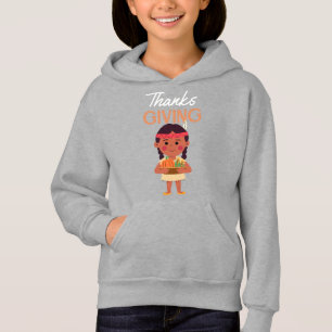 Veste à capuche pour enfants de Thanksgiving Fille