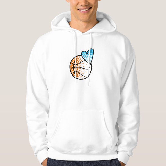 Veste À Capuche pour le coeur de. BASKET-BALL (Devant)