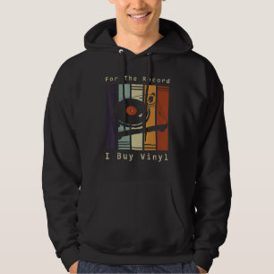Veste À Capuche Pour L'Enregistrement J'Achète Vinyl Record Retro