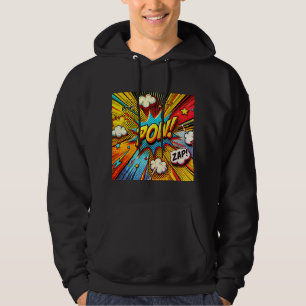 Veste À Capuche POW ! ZAP ! Mot d'action comique - Design amusant