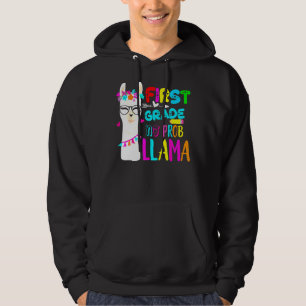 Veste À Capuche Première Année No Prob Llama Enseignant 100e Jour