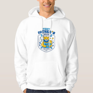 Veste À Capuche Première fête des pères 2026 Meilleur papa de l'ou