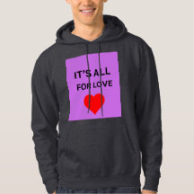 Veste à capuche premium tout pour l'amour