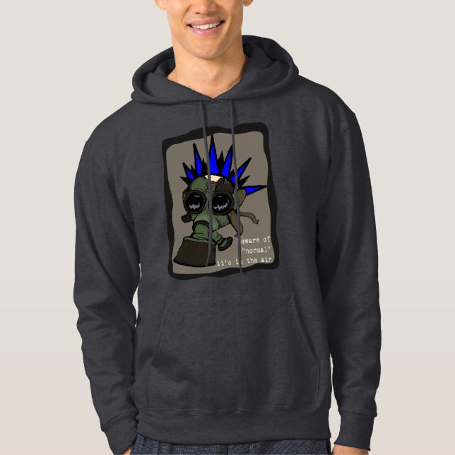 Veste À Capuche Prenez garde de la normale (Devant)