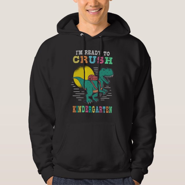 Veste À Capuche Prêt à écraser la maternelle (Devant)