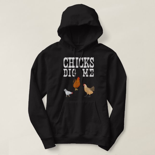Veste À Capuche Producteur De Poulet Drôle Époux Drôle Je Creuse T (Design devant)