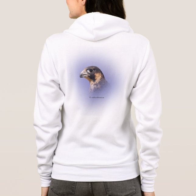 Veste À Capuche Profil d'un faucon pèlerin juvénile (Dos)