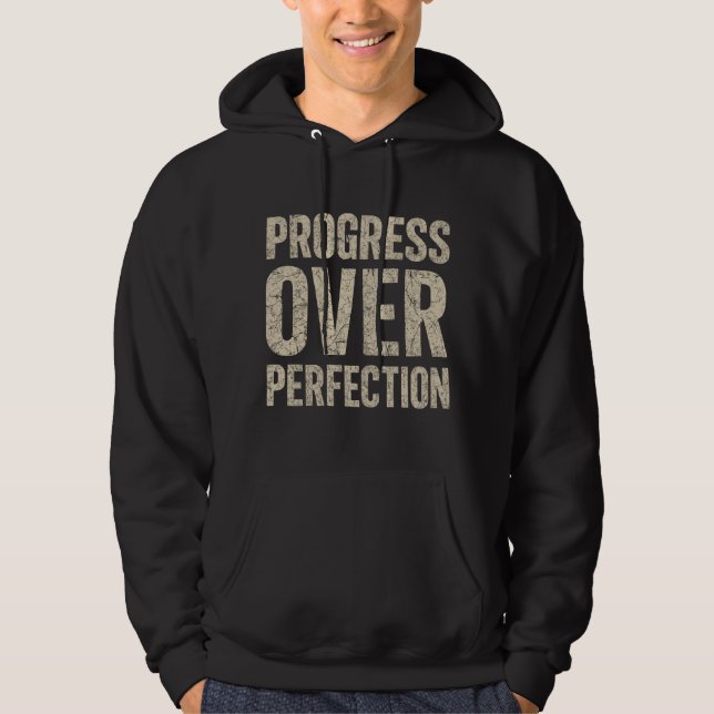 Veste À Capuche Progrès Plutôt que Perfection (Devant)