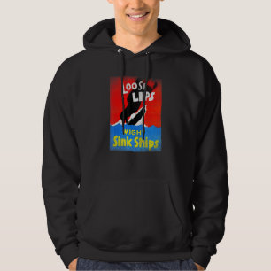 Veste À Capuche Propagande de la Seconde Guerre mondiale Les lèvre