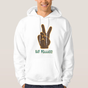 Veste À Capuche Propager la paix pas la peur la main signe hommes 